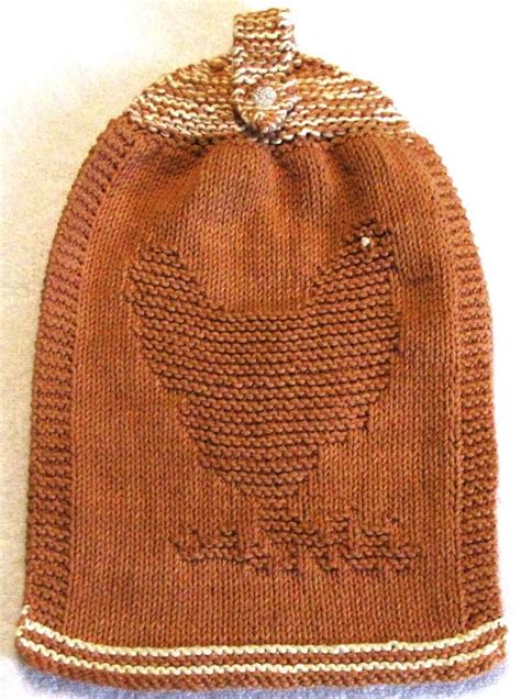 Free knitting pattern for mosaic dish towels. Knitting Pattern - Double Hanging Hand Towel with CHICKEN ...