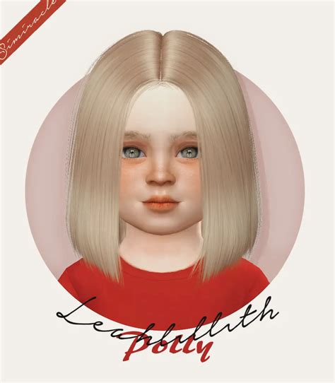 Simiracle Leahlillith`s Polly Hair Retetured Sims 4 Hairs