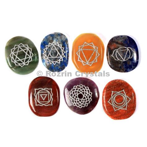 Unshape Engraved Chakra Set Chakra Set Chakra Crystals