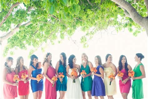 Multi Color Bridesmaid Dresses Platinum Weddings And Events