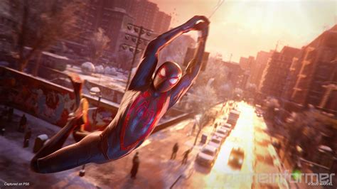 Marvels Spider Man Miles Morales Clip Showcases Miles Swinging