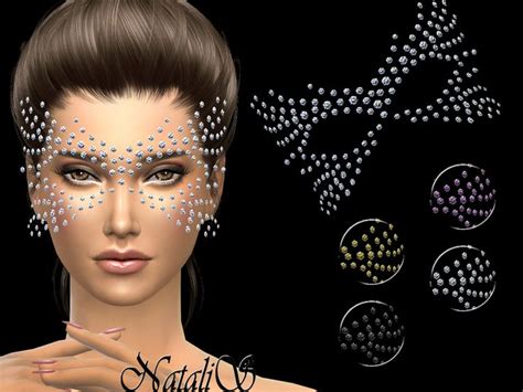Fantasy Rhinestone Crystal Mask Found In Tsr Category Sims 4 Female