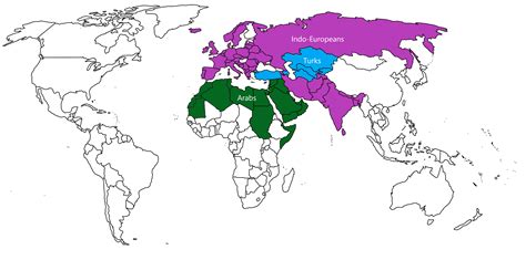 Indo European World Eurasia Only Compared To Arab And Turkic Worlds