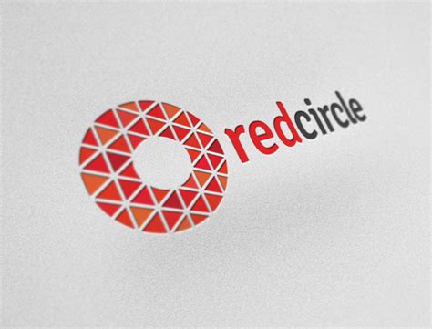 Premium Red Circle Logo For Start Ups