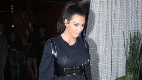 Kim Kardashian Rocks Cornrows Thigh High Boots See Her Look Entertainment Tonight
