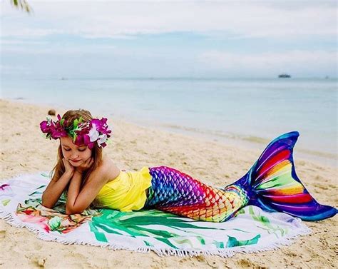 Rainbow Reef Swimmable Mermaid Tail Rainbow Mermaid Fin By Fin Fun