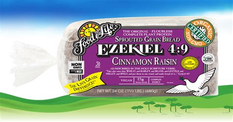 2,000 calories a day is used for general nutrition advice. Ezekiel 4:9 Cinnamon Raisin Sprouted Whole Grain Bread ...