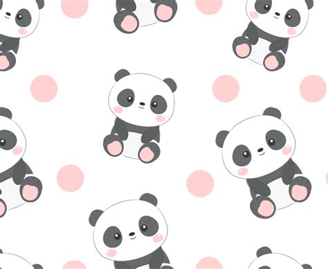 Panda Seamless Pattern 1213637 Vector Art At Vecteezy