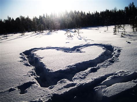 heart, Snow, Love, Landscape Wallpapers HD / Desktop and ...
