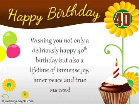 Birthday Wishes For Forty Year Old Wishes Greetings Pictures Wish Guy