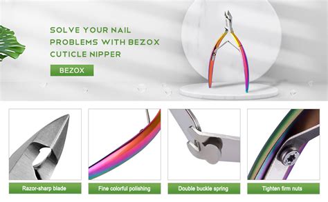 bezox cuticle nipper professional cuticle cutter stainless steel cuticle scissor trimmer for