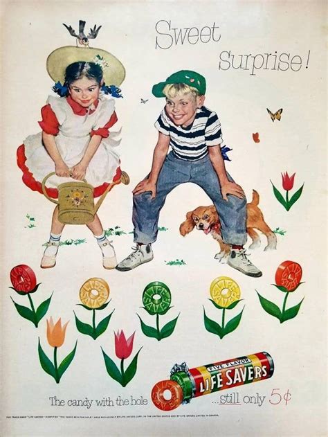 1950s Vintage Ad For 1952 Life Savers Candy Spring Advertising Candy Advertising Retro Ad