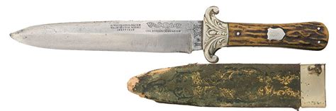 G Wostenholm And Son Sheffield Bowie Knife With Sheath