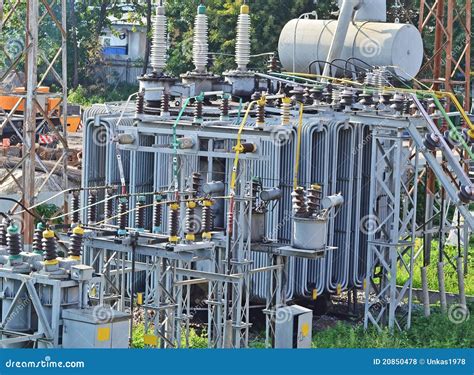 Ac Substation High Voltage Stock Photo Image Of Iron 20850478
