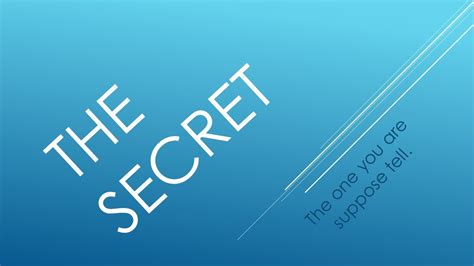 The Secret - YouTube