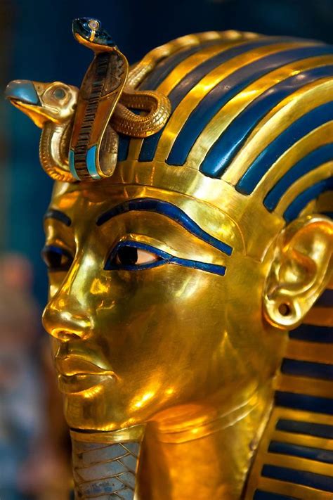 Gold Mask Of Of King Tut Egyptian Museum Cairo Egypt Soul A