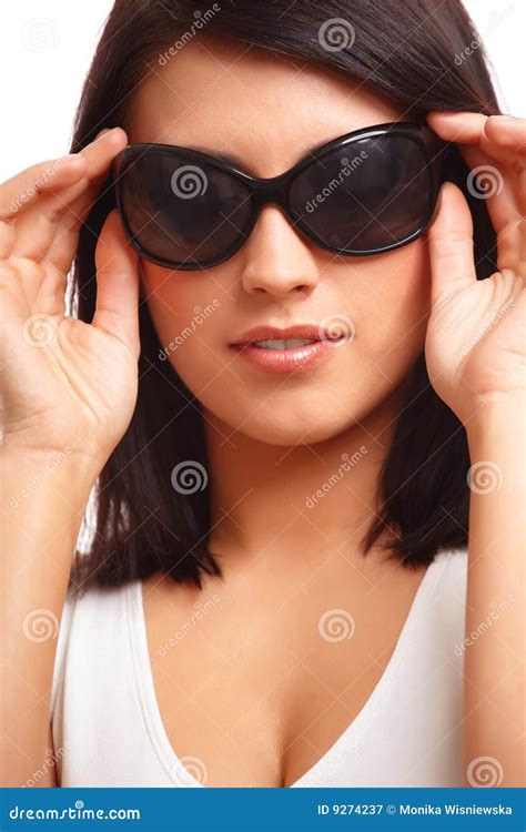 Beautiful Woman With Sunglasses Stock Image Image Of Lifestyle Lady 9274237