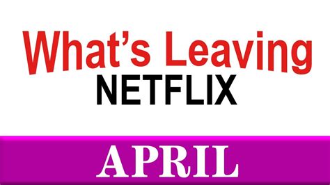 Here's everything coming to netflix us in march: What's Leaving Netflix: April 2020 - YouTube