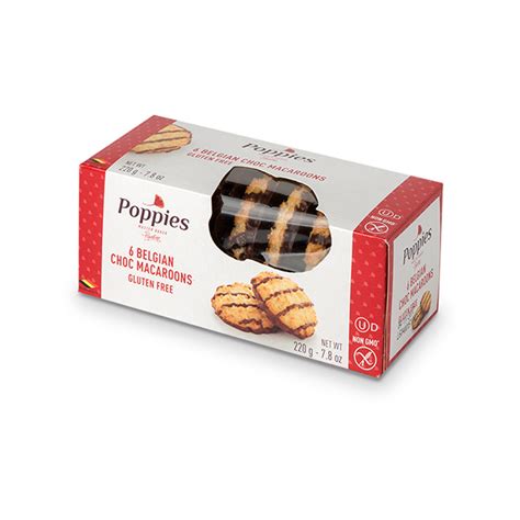 Belgian Chocolate Coconut Macaroons 6 Pack Poppies