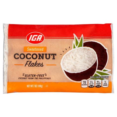 Iga Coconut Flaked 14 Oz 12 Pack Stockupexpress