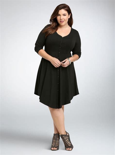 Torrid Black Shirt Dress Plus Size 4 5 6 V Hem Knit Nwt 4x 5x 6x Brand