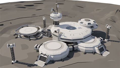 Artstation Space Base Concept Evgeny Enotov Space Colony Concept