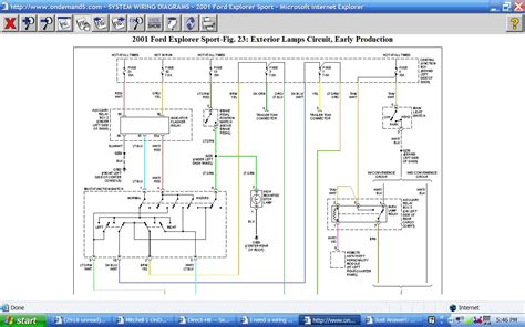 I Need A Wiring Diagram For A 2001 Ford Explorer Sport The Rear Lite