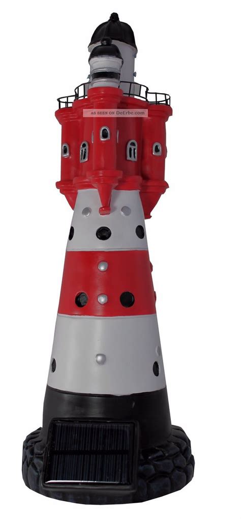 Ein leuchtturm ist ein zeichen fürs heimkommen, denn es heißt: Leuchtturm 50 Cm Roter Sand Solar Für Den Garten Mit Licht ...