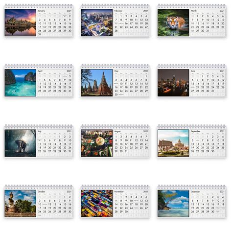 Thailand 2021 Desk Calendar