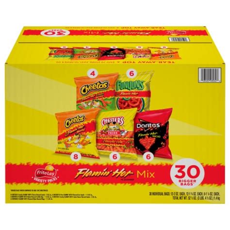 Frito Lay® Flamin Hot Mix Chips Variety Pack 30 Ct 155 Oz Food 4 Less