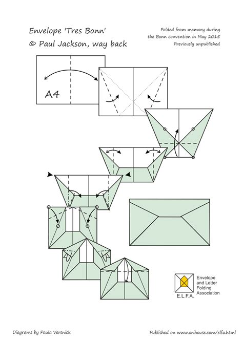 Tresbonn Pauljackson 1000×1414 Origami Envelope Easy Letter