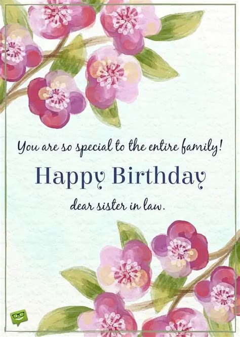 Birthday Wishes For Your Sister In Law