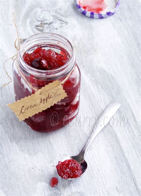 Spiced Cranberry Apple Jamchutney Ecurry The Recipe Blog