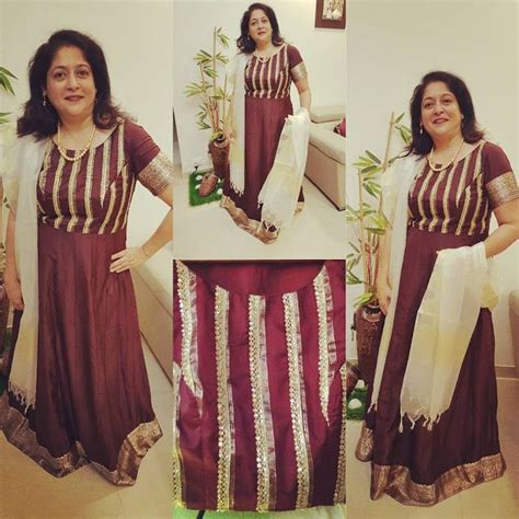 How To Recycle Old Sarees 55 Creative Dresses From Old Sarees Saree Dress Indian Kurti