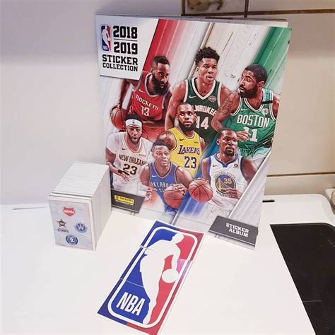 New Nba Basketball Panini 2018 2019 18 19 Album Complete Sticker Set European Sticker Album