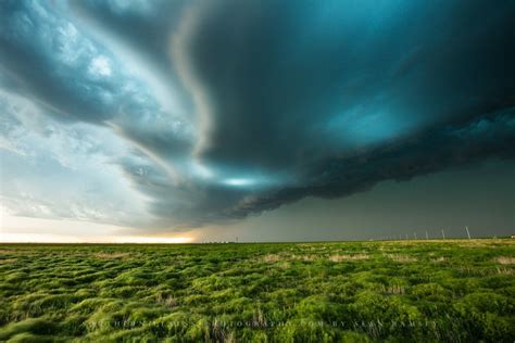 Cloud Photography Print Wall Art Photo Of Wavy Storm Cloud Over Open
