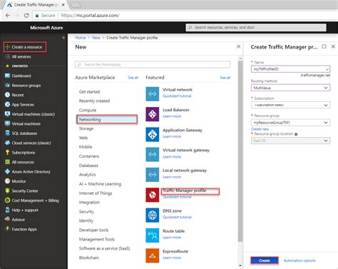Configure Multivalue Traffic Routing Azure Traffic Manager