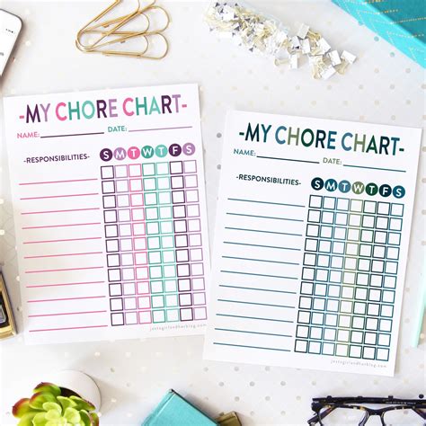 Diy Kiddie Chore Chart Kids Chore Chart Printable Cho