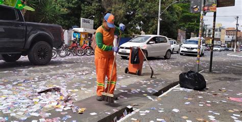 Operação De Limpeza Recolhe Santinhos Nas Ruas Após Eleição Rede Digital Fm