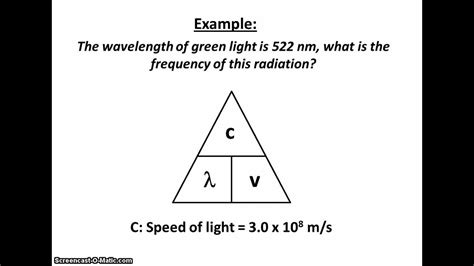 We can easily do this by typing the following formula in cell b2 Wavelength-Frequency equation - YouTube