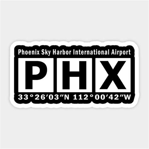 Phx Airport Phoenix Sky Harbor International Airport Sticker Phoenix