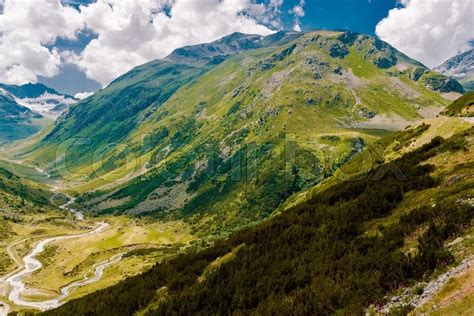 Scenic Switzerland Alps Summer Stock Image Colourbox