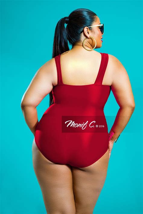 Monif C Red Havana A Swimsuit Back View With Images Swimsuits Plus Size Swimsuits