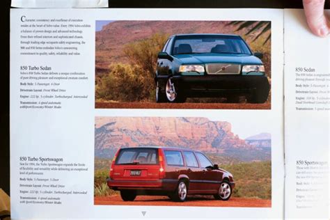 1994 Volvo Brochure 850 940 And 960