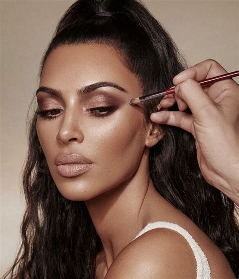 kim kardashian for kkwbeauty makeup look with neutral earth tones kimkardashia… classic