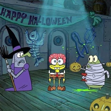 Pin By Rinnie Lauridsen On Shuffles ️ Fodder Spongebob Halloween