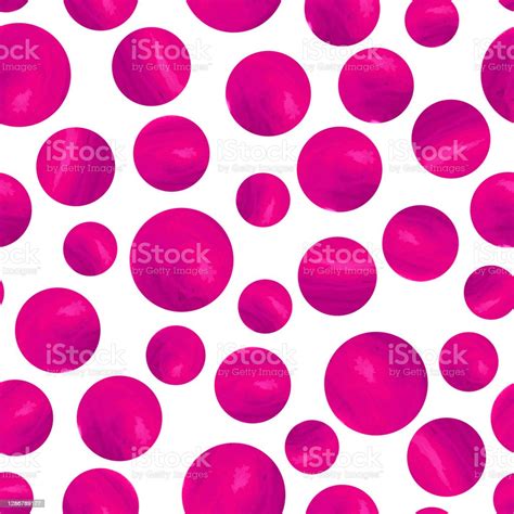 Abstract Fashion Grunge Polka Dots Background White Seamless Pattern