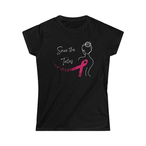 breast cancer awareness save the tatas women s t shirt etsy