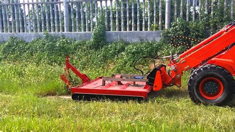 Front Loader Mower Attachment Youtube