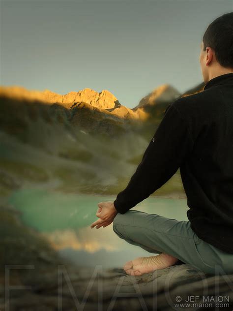 Image Meditation In Beautiful Mountain Landscape Stock Photo By Jf Maion